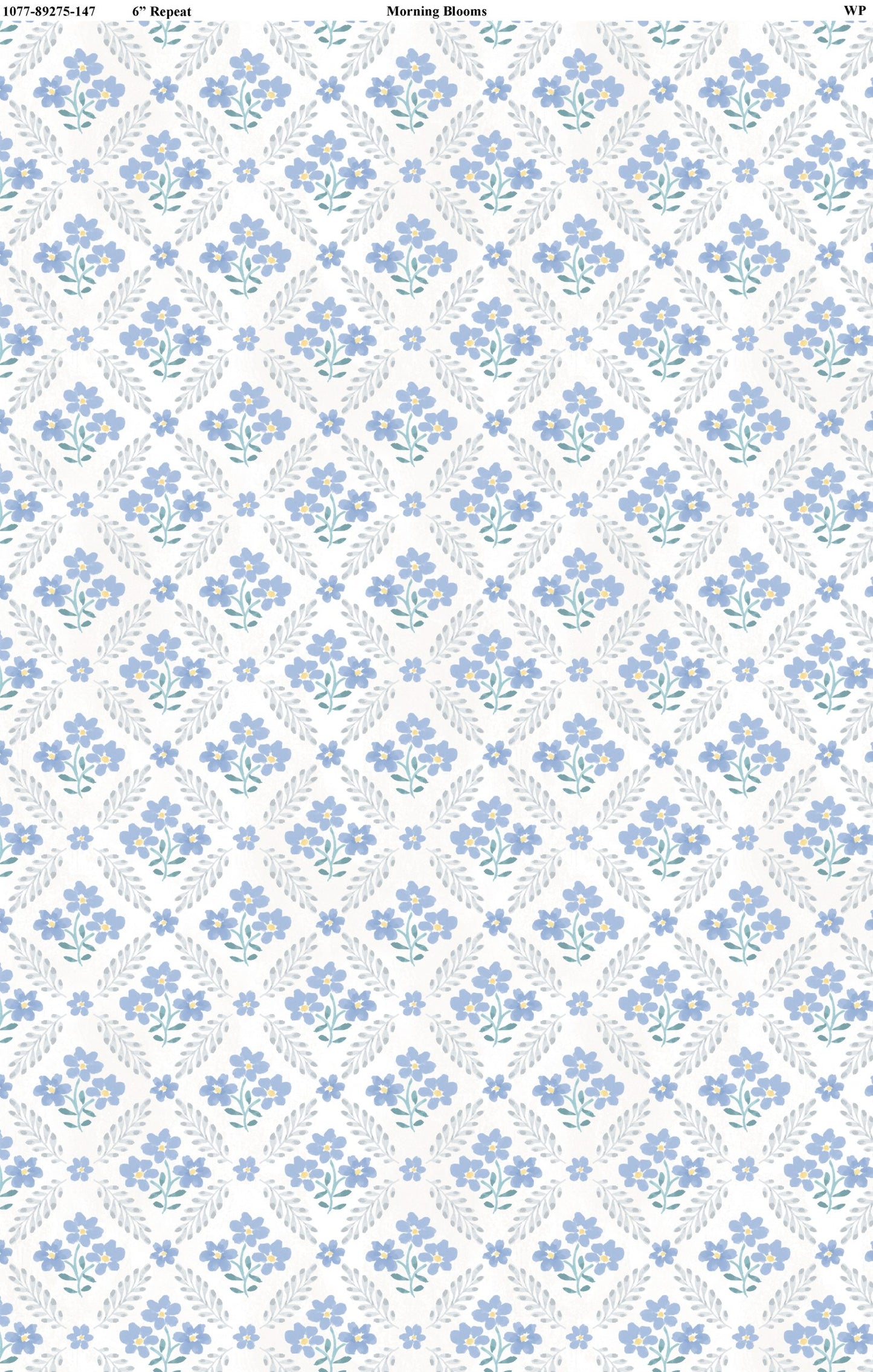 Wilmington Prints – Morning Blooms – Floral Grid (Sold in ½-yard increments)