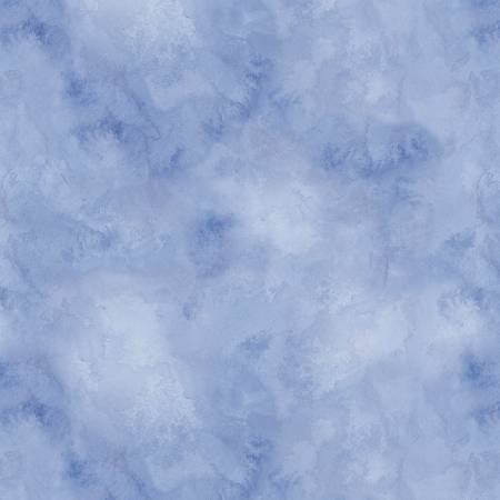 Wilmington Prints – Morning Blooms – Light Blue Watercolor Texture (Sold in ½-yard increments)