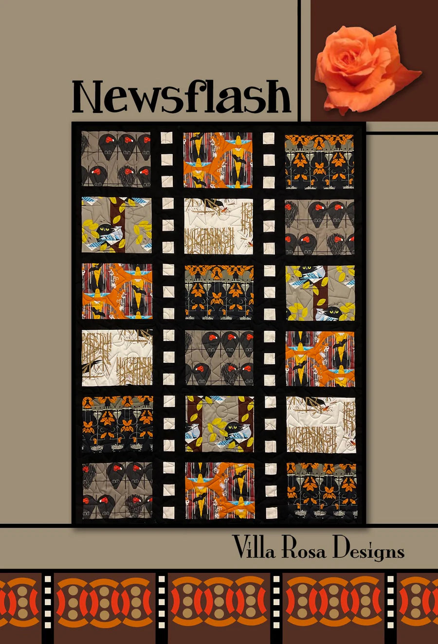 News Flash Quilt Pattern by Villa Rosa Designs