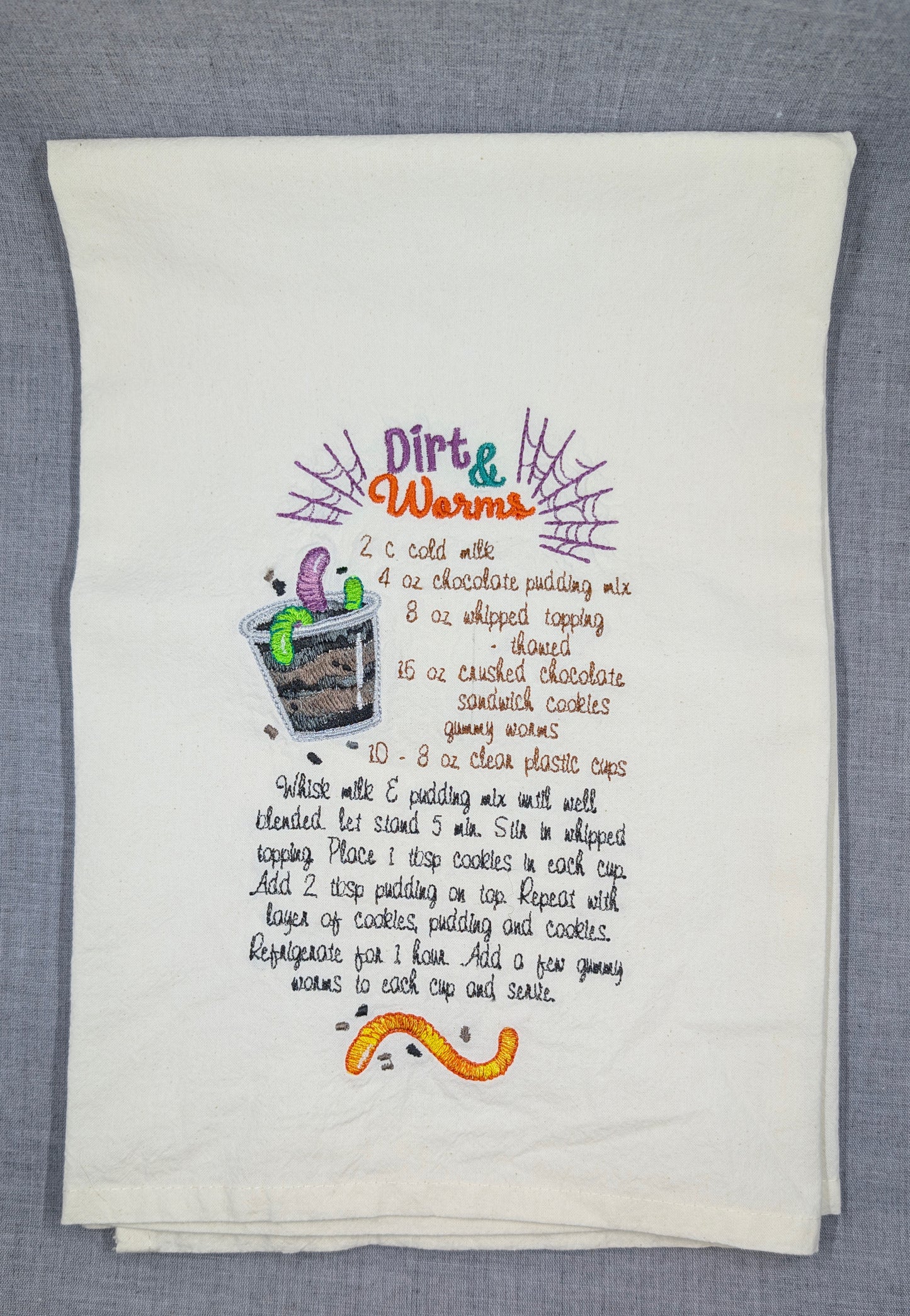 Dirt & Worms Tea Towel