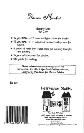 Heartspun Quilts – Flower Market Quilt Pattern