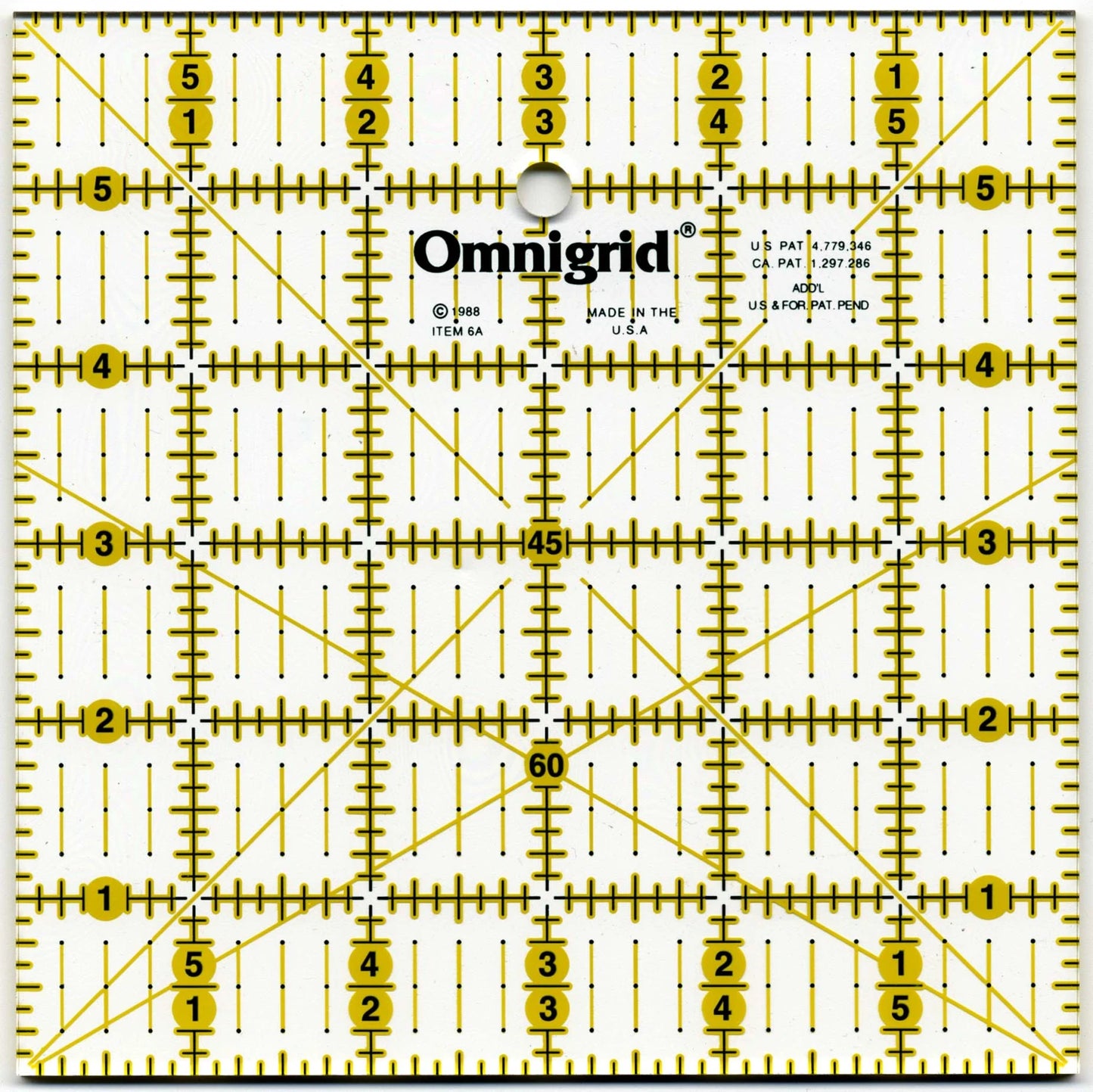 OmniGrid 6"x 6" Square Quilting Ruler