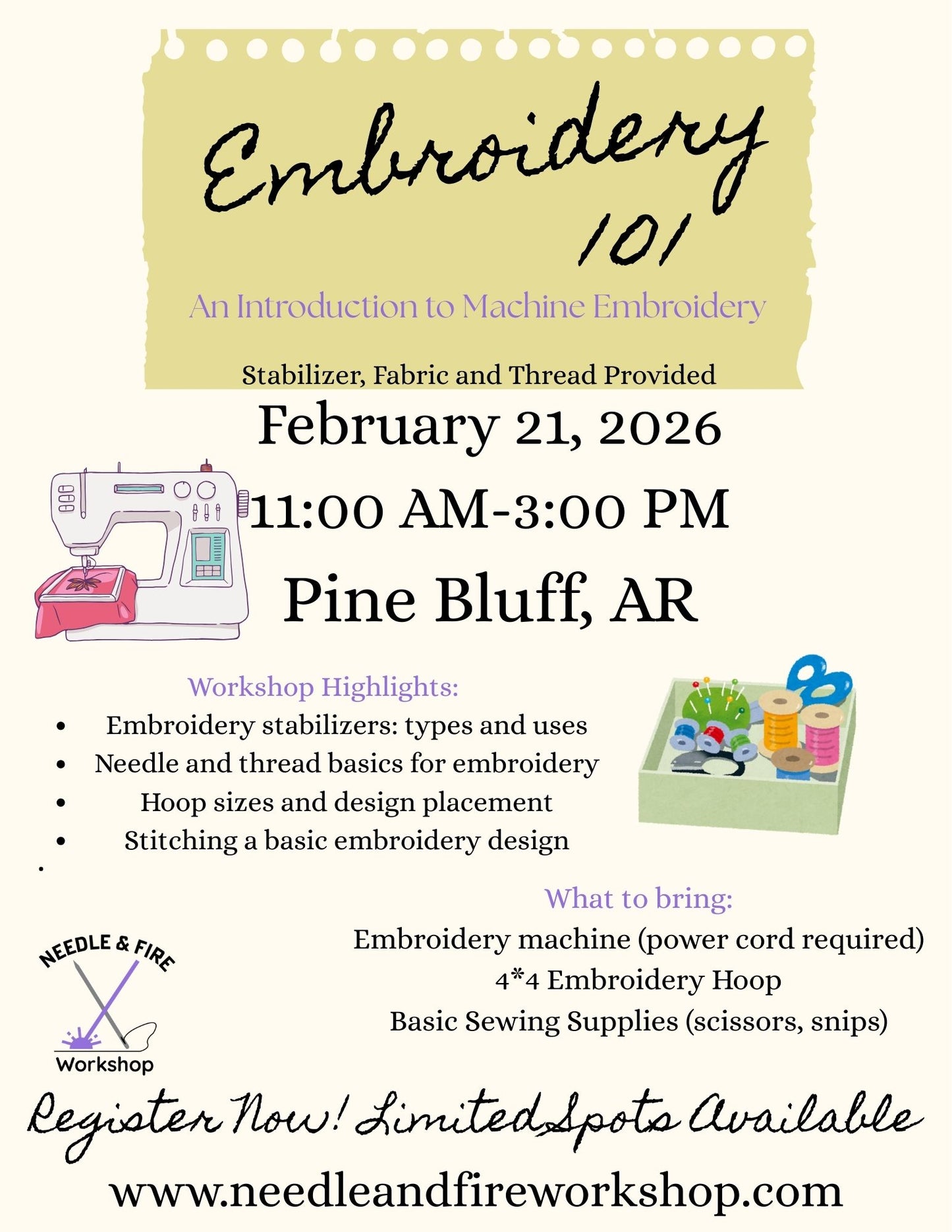 Embroidery 101: Embroidery Machine Basics