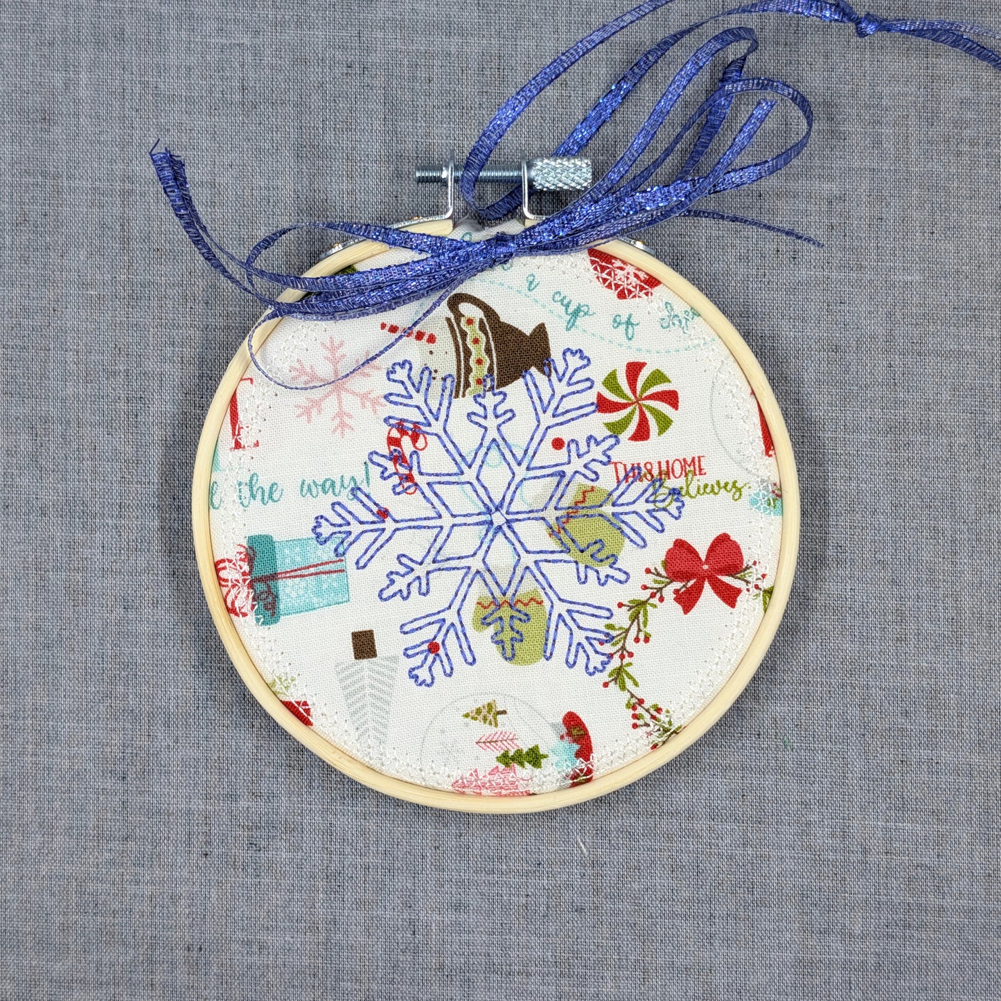 Christmas Sayings Ornaments – Fabric Will Vary