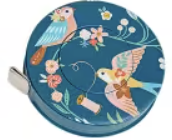 Retractable Tape Measure – Bee, Bird & Floral Woodblock