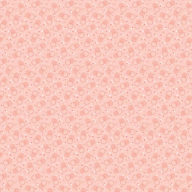 Benartex – Homestead Colonial – Bubble - Pink (Sold in ½-yard increments)