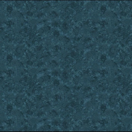 Benartex – Sunshine Garden – Tonal Daisies - Blue (Sold in ½-yard increments)