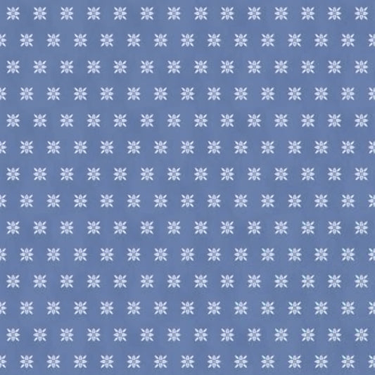 Wilmington Prints – Morning Blooms – Blue Ditzy Floral (Sold in ½-yard increments)