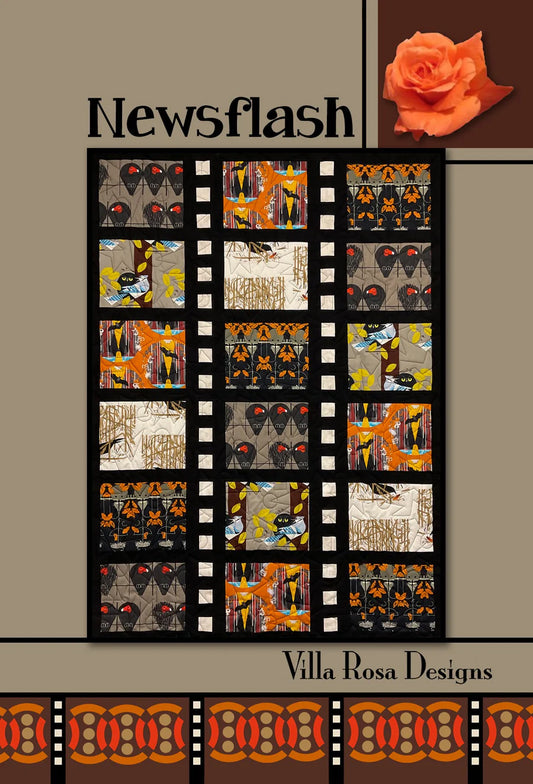 News Flash Quilt Pattern by Villa Rosa Designs