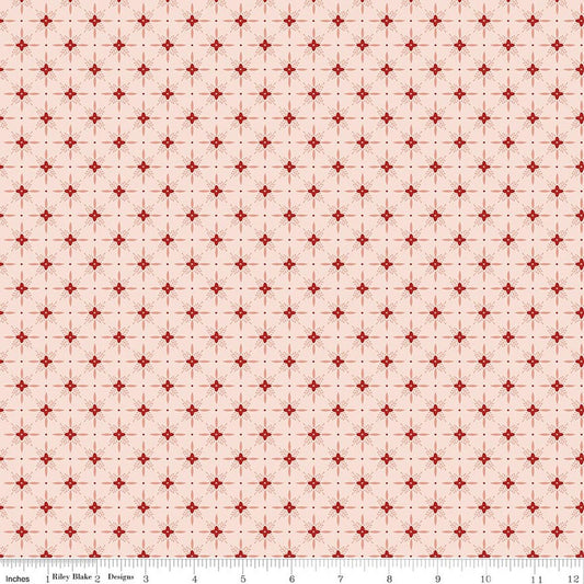 Riley Blake Designs – Christmas Greetings – Twinkle Pink (Sold in ½-yard increments)