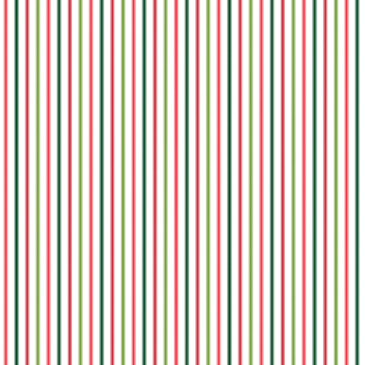 Seasonal Basics Ticking Stripe Christmas – Fat Quarter