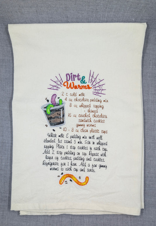 Dirt & Worms Tea Towel