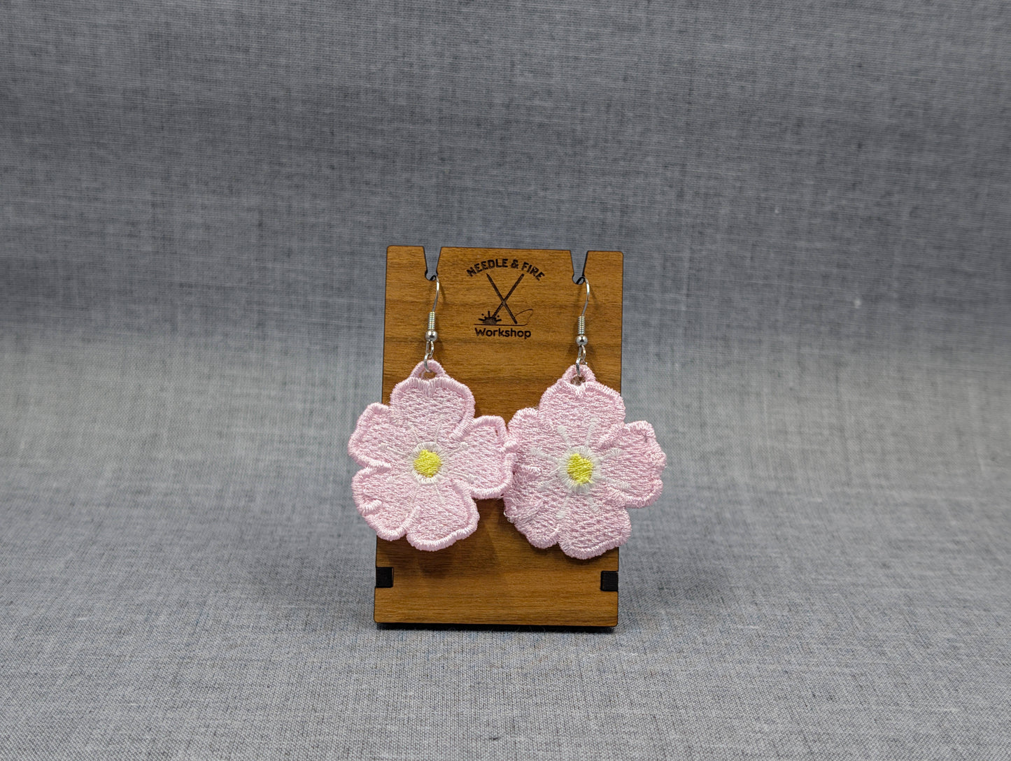 Flower Earrings-Pink Blossoms