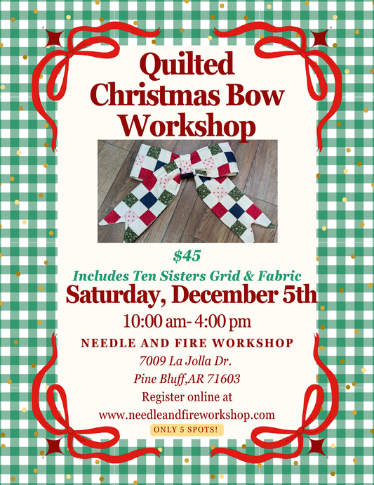 Quilted Christmas Bow Workshop