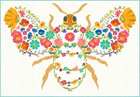 Hello Honey Laser Quilt Kit: Hoffman Fabrics