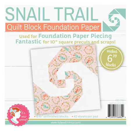 Snail Trail 6in Block Foundation Paper Pad