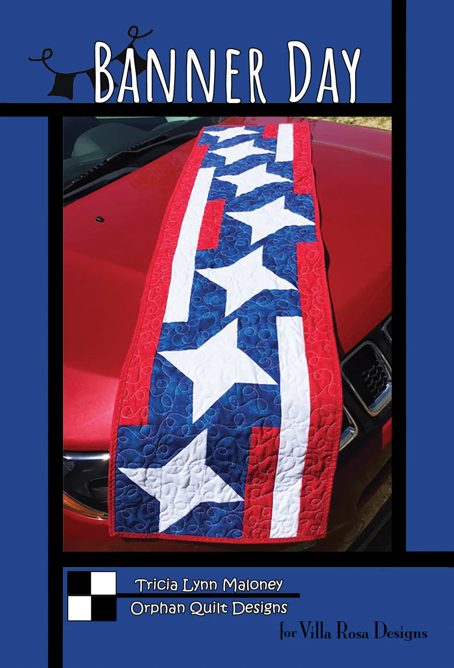 Banner Day Table Runner Pattern by Villa Rosa Designs