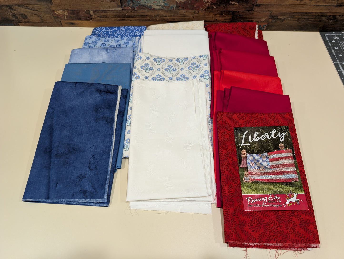 Liberty Patriotic Quilt Kit by Villa Rosa Designs