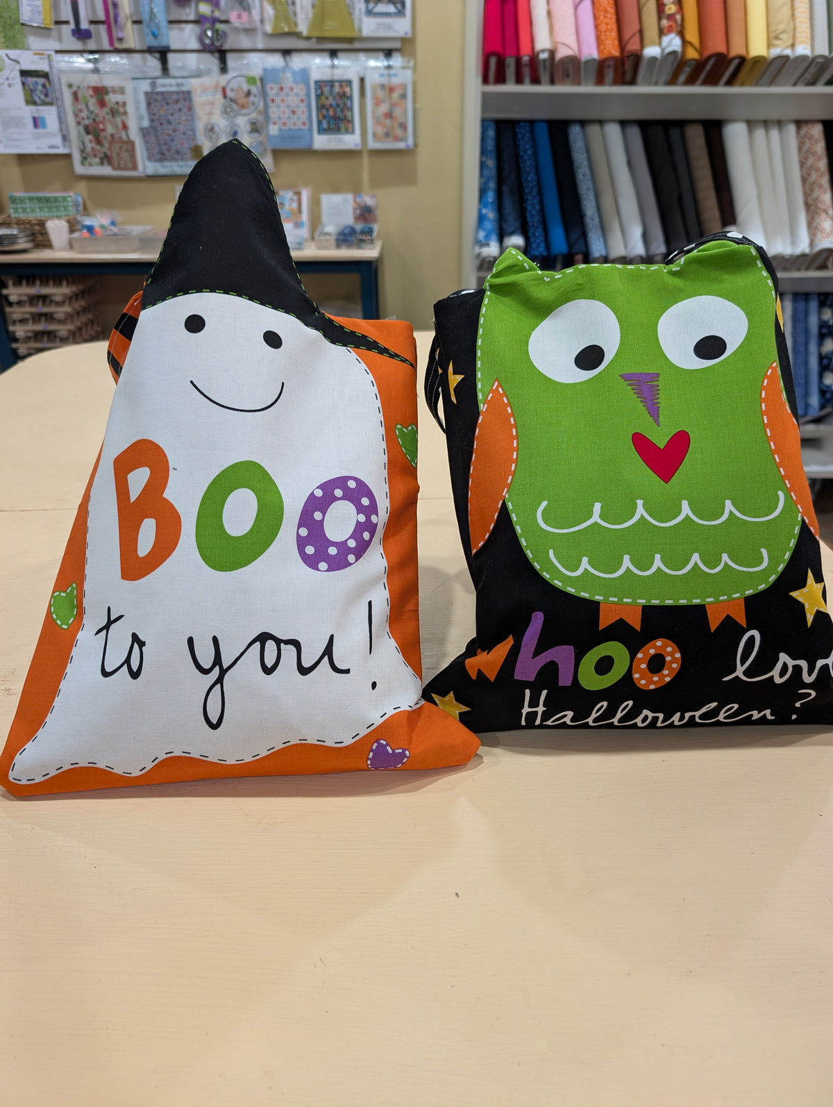 Owl & Ghost Trick or Treat Bag Workshop