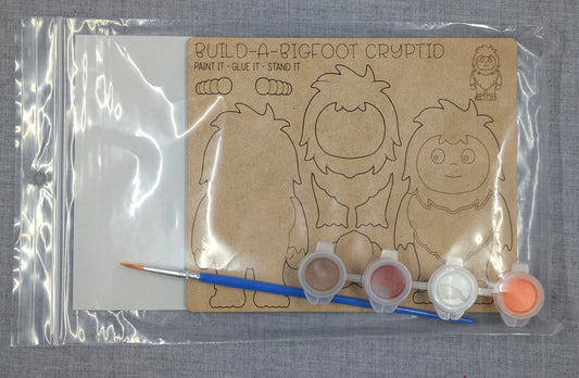 Bigfoot Paint-Your-Own Wood Pop-Out Kit