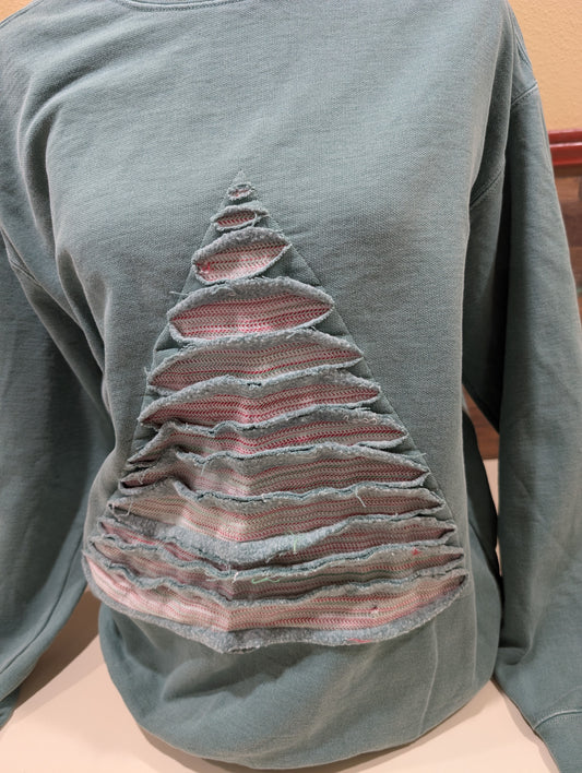 Reverse Applique Christmas Tree Shirt