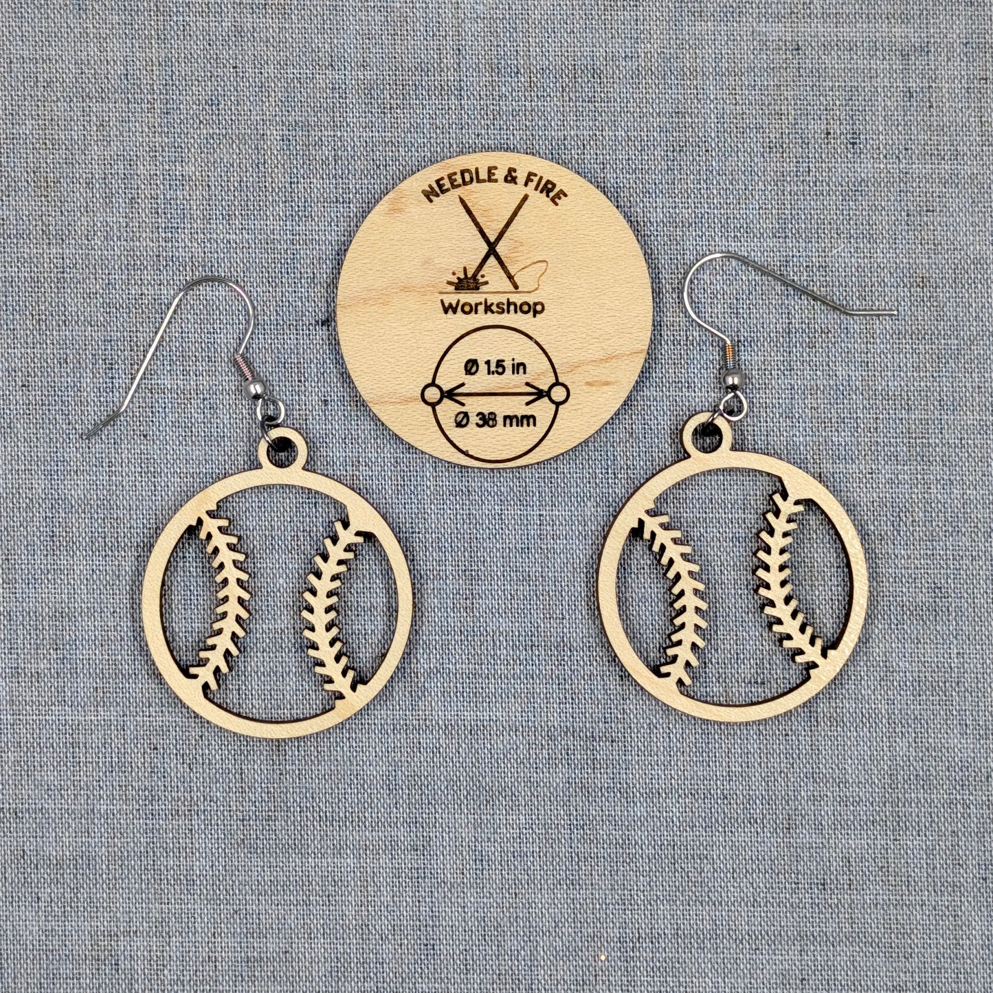 Baseball Earrings