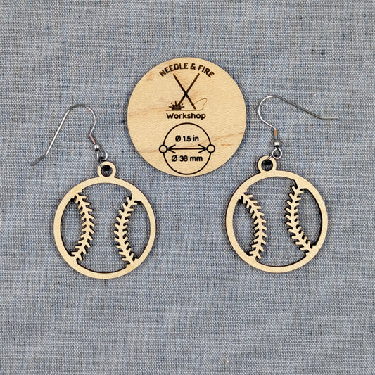 Baseball Earrings