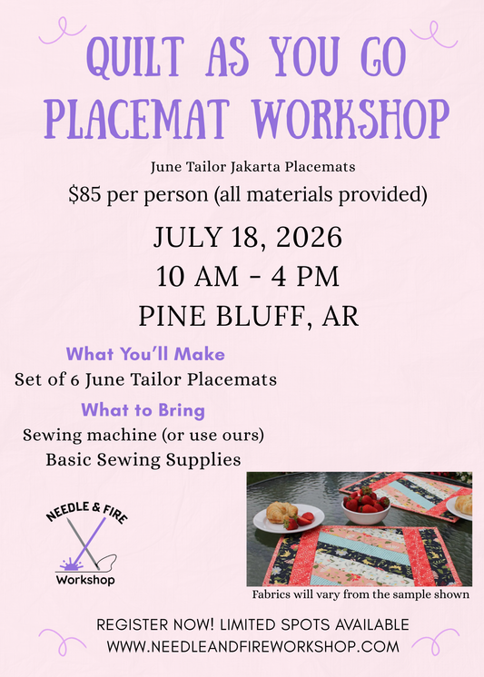 Jakarta Placemats-Quilt As You Go Workshop