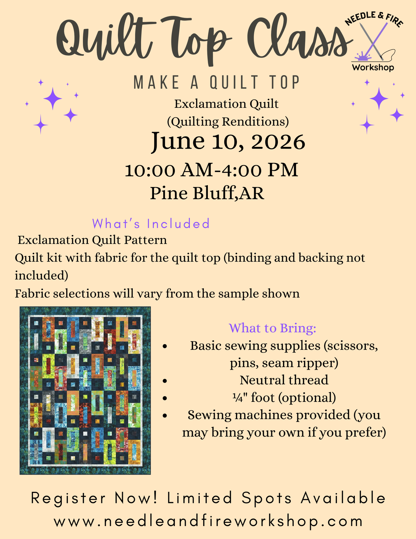 Quilting Workshop: Exclamation Quilt