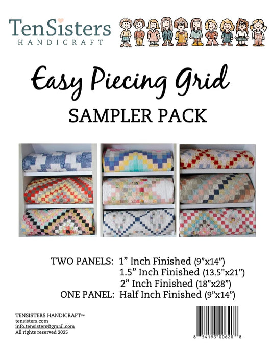 Ten Sisters EasyPiecing Grid Kits Sampler Pack